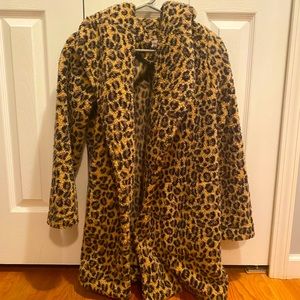 Calvin Klein Fuzzy Cheetah Jacket